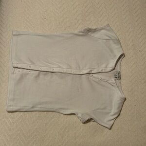 Women's Cream Button-Front Shorts
